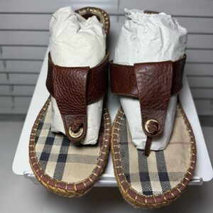 Burberry nova check sandals women wedges size 40